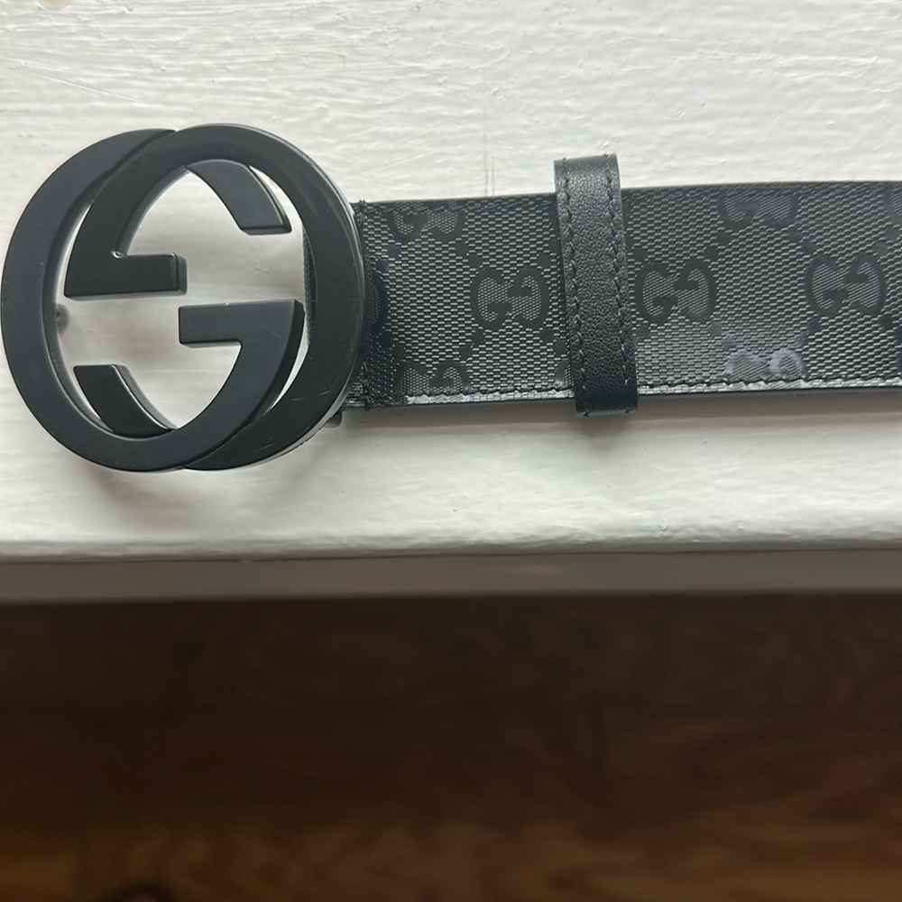 Authentic gucci GG belt